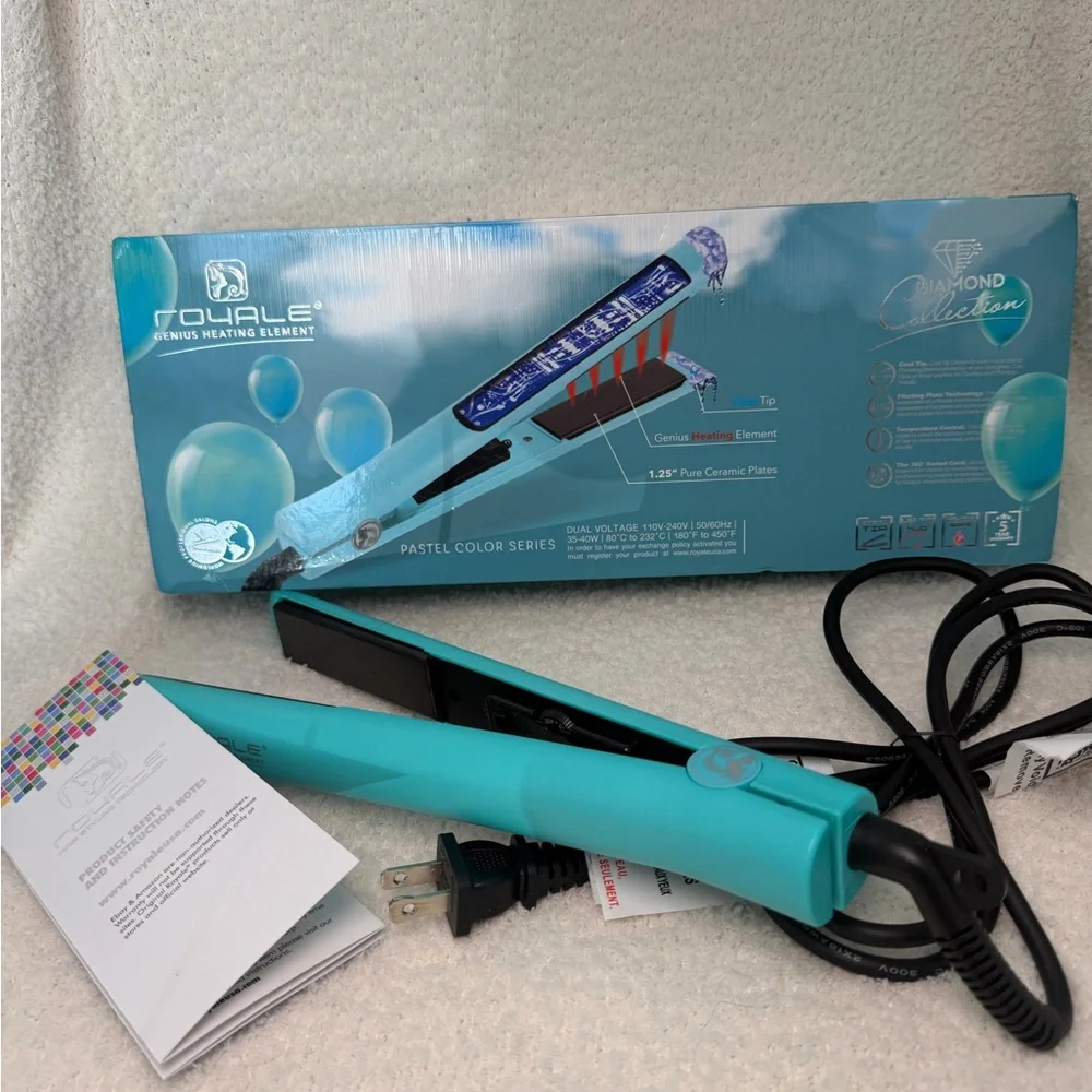 ROYALE DIAMOND COLLECTION Turquoise Hair Straightener
